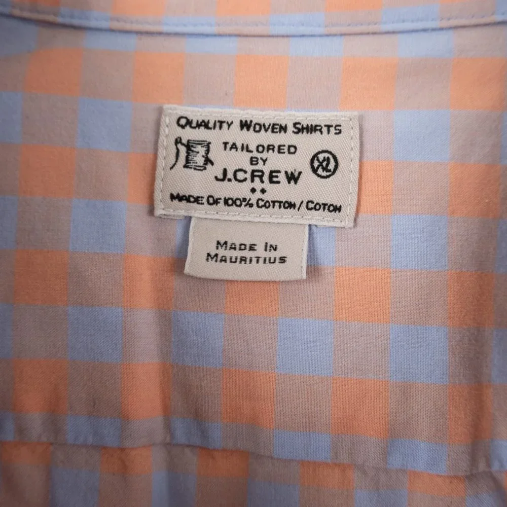 J. CREW Quality Woven Shirts Tailored by J.Crew light blue peach shirt s…